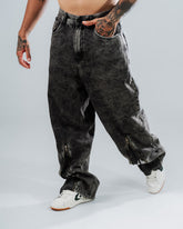 Jeans Baggy Con Cierres Statement